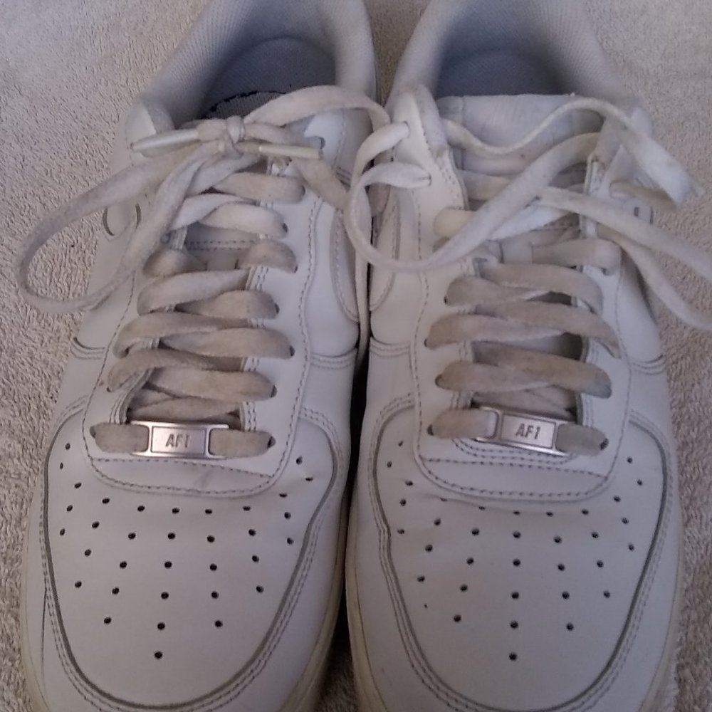 Nike af1 all white DH2920-111 SIZE:4.5Y. Laced Up Casual Walking Shoes Sneakers!